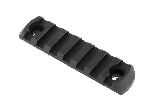 Expo Arms 7-slot M-LOK rail section is machined from 6061-T6 aluminum with tough hardcoat anodized finish right here in the USA.